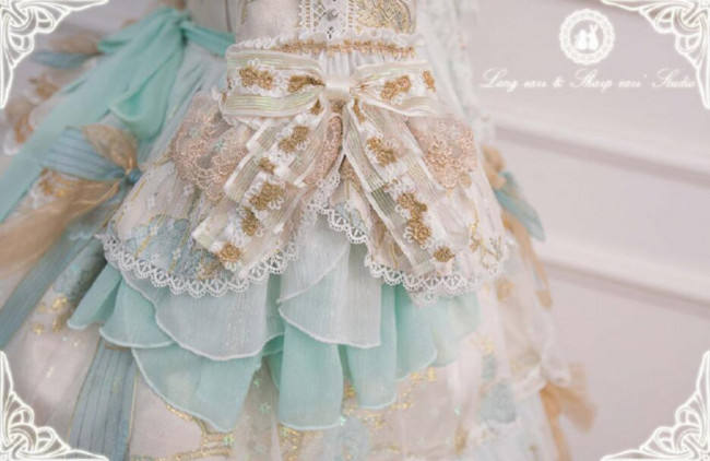 Ode to Love and Vows ~Luxury Lolita Fullset (OP + Necklace + Wristcuffs + Bonnet + Back Yarn) -Ready Made