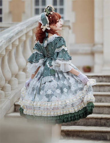 Jewelry Rabbit Luxury Lolita OP Tea Party Version