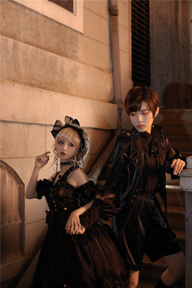 Passion Theme Dark Night and Silver Light Ouji Set/Dress -Ready Made
