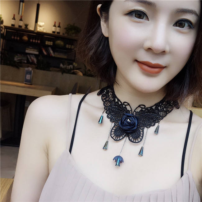 Aimimi~ Vintage Gothic lace Lolita Necklace