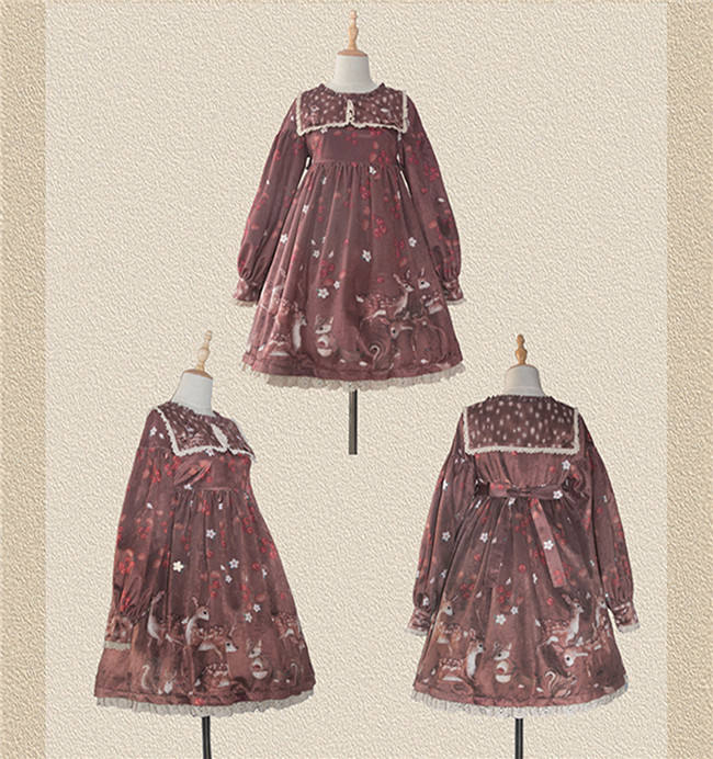 Berries Deer~ Sweet Lolita OP/JSK -Pre-order Closed