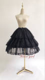 Miss Lolo~ Organza Tailored Lolita Fishbone Petticoat Length Adjustable -Ready made