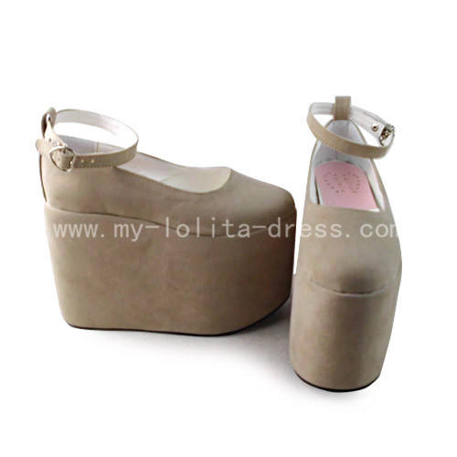 Lady's Sweet Cream White Lolita High Platform
