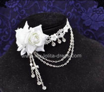 Beatiful Bridal Roses Crystal Lolita Necklace