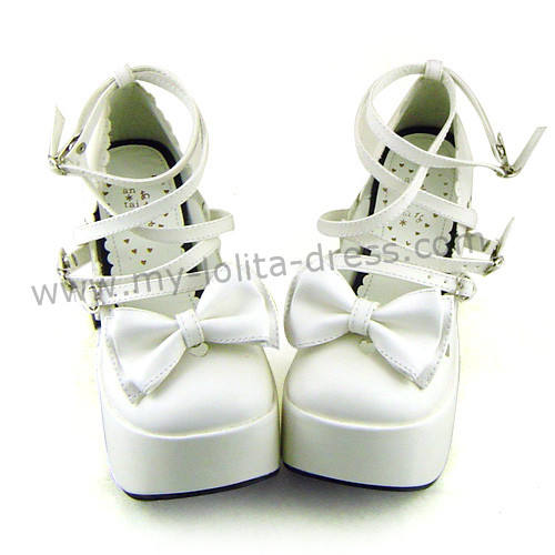 Three Bows Lolita Shoes