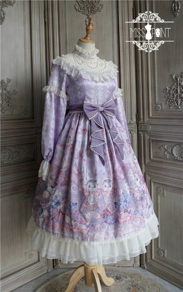 Miss Point ~ Elizabeth Meow ~ Daily Wear Lolita OP/JSK -Custom-tailor Available