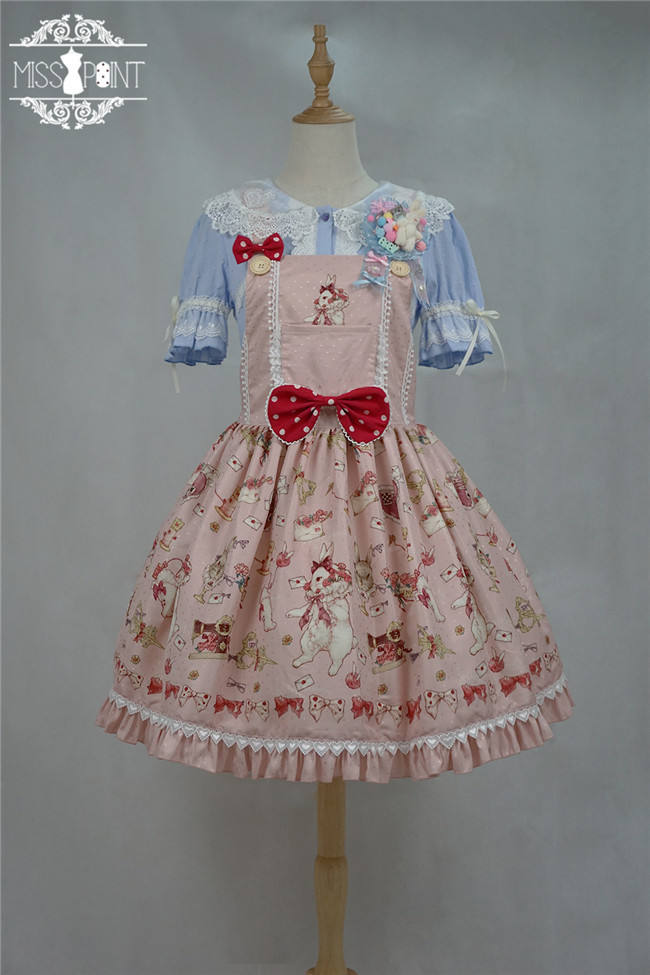 Miss Point ~The Tailor Rabbit Lolita Salopette  Beige Size S In Stock