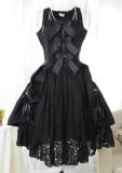 (Replica)Black Lace Bows Lolita Jumper In Stock