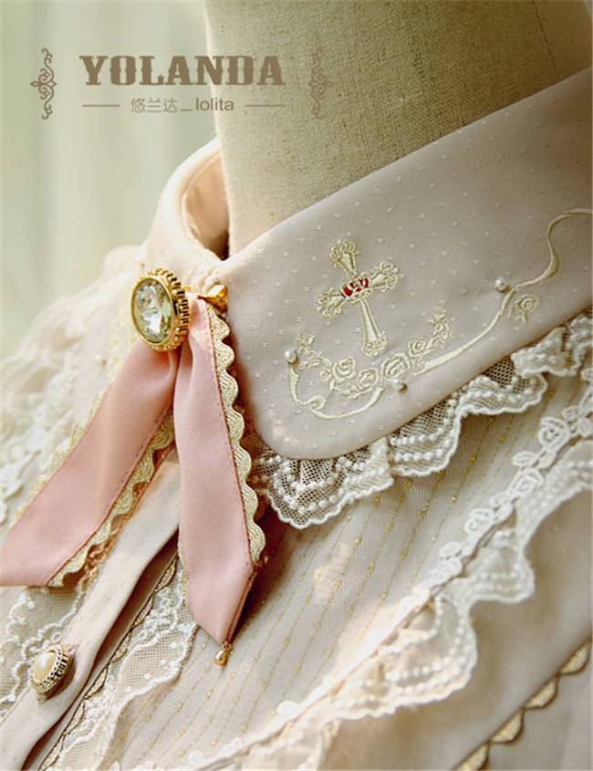 Yolanda -Benny's Herbology- College Style Lolita Embroidery Blouse
