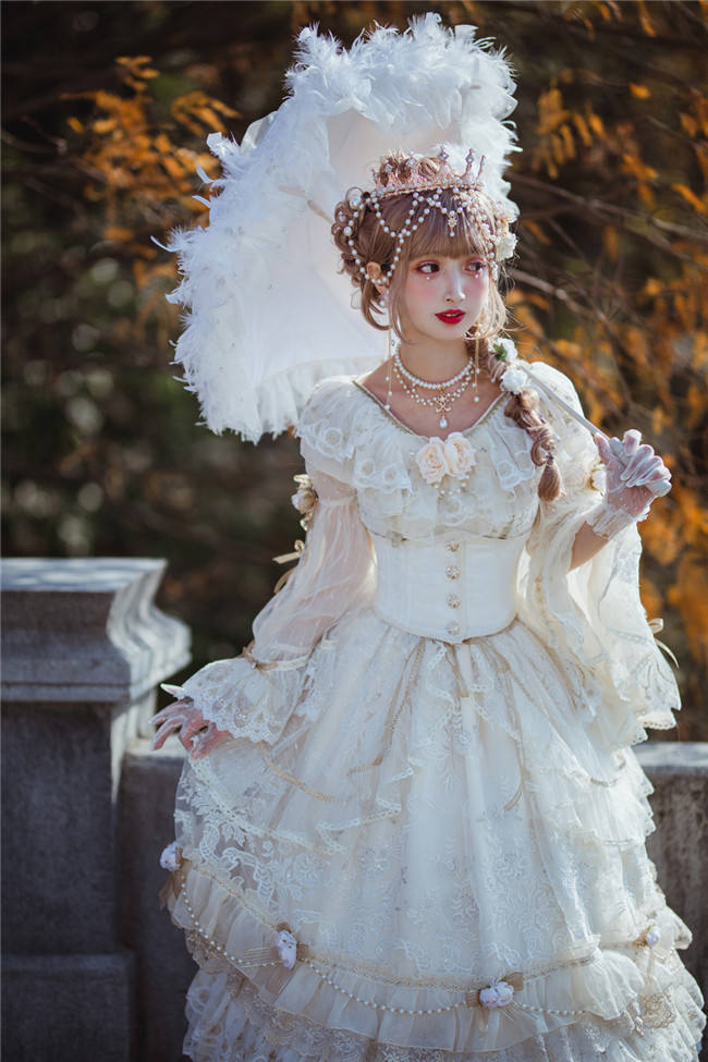Miss Point ~Ode to the Dawn~ Embroidery Elegant Lolita OP