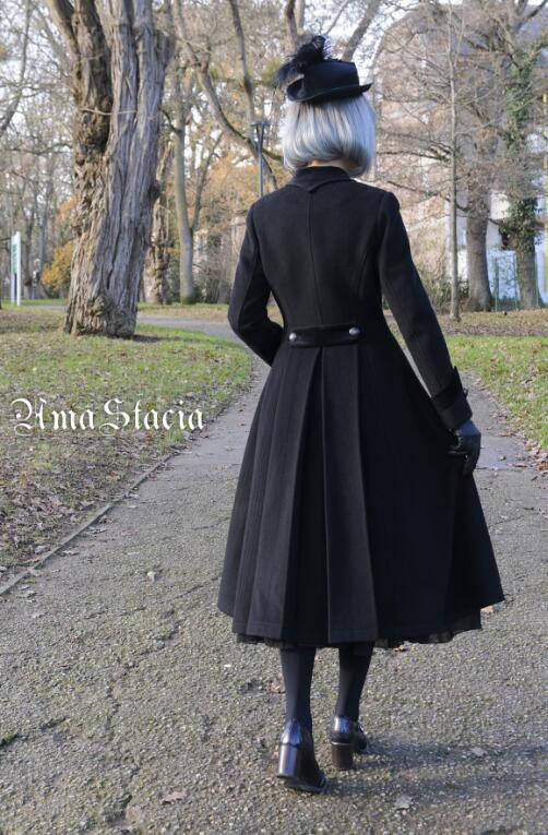 Time~ 2018 Winter Slim Wool Coat -out