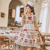 Cute Q  ~Dessert Parties~ Sweet Lolita OP/JSK -Pre-order Closed