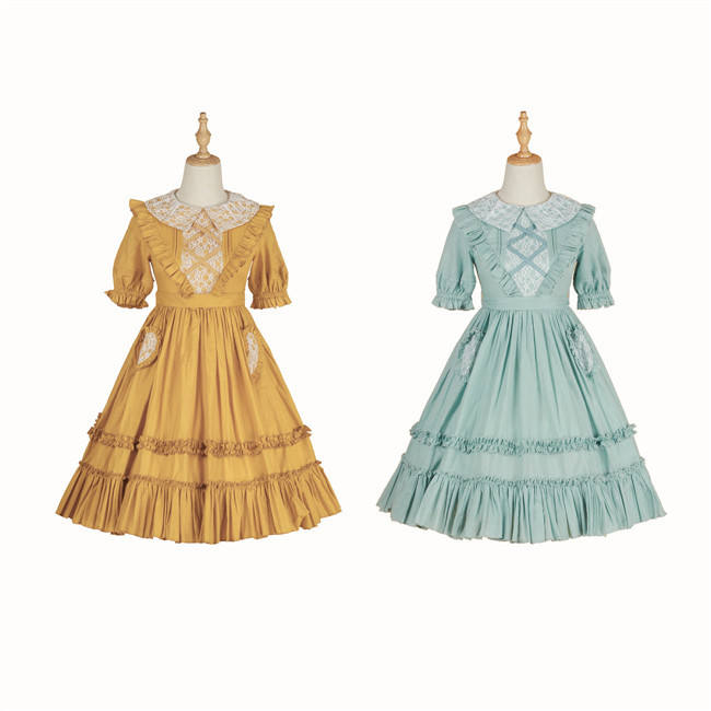Peach Heart~ Sweet Lolita Short Sleeves OP -Pre-order Closed