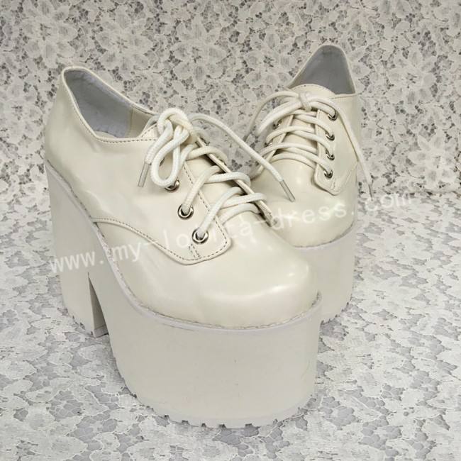 White High Platform Lolita Shoes