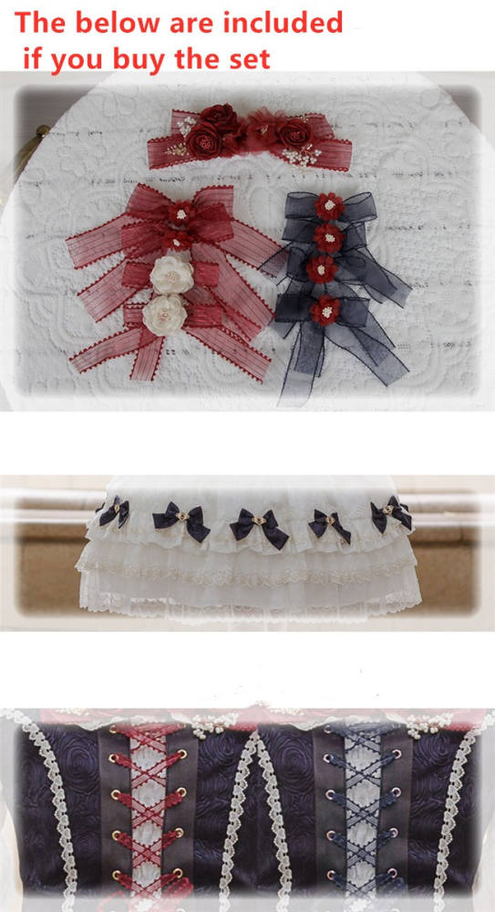 Little Dipper ~White Snow Lolita Vest + OP Set Short/Long Version