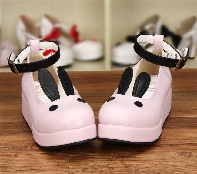 Angelic Imprint- Sweet High Platform Bunny Ears Lolita Shoes