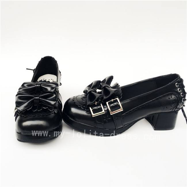 Sweet Coffee Velvet Lolita Heels Shoes