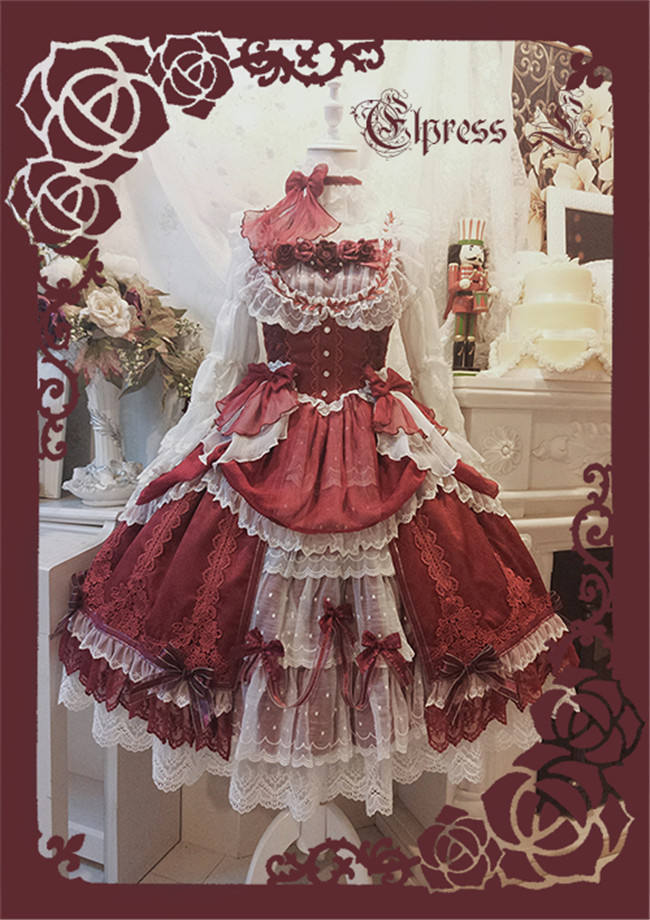 Elpress L ~Christmas D*Romance Ode~ Elegant Lolita JSK -Ready Made Purple M - In Stock