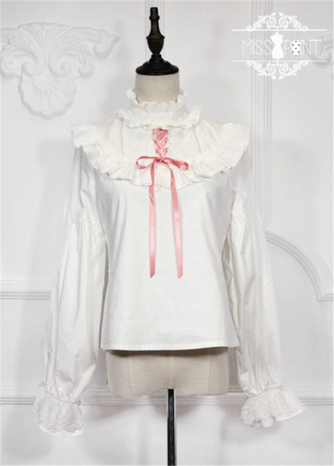 Bisque Doll- Vintage Lolita Blouse Custom Tailor Available