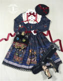 Demon Cat~ Vintage Lolita Long Sleeves OP Dress -The 2nd Round Pre-order Closed