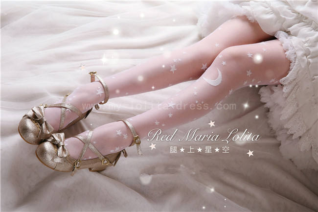Red Maria~ Organdy Silk Stockings Lolita Tights