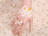 White Lace Vintage Flower Lolita Bracelet off-out
