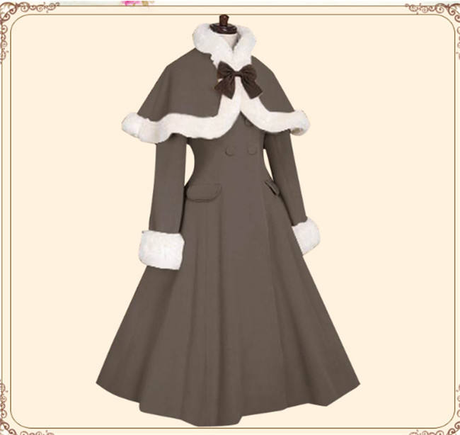 Lolita Princess Winter Double-breasted Coat&Cape