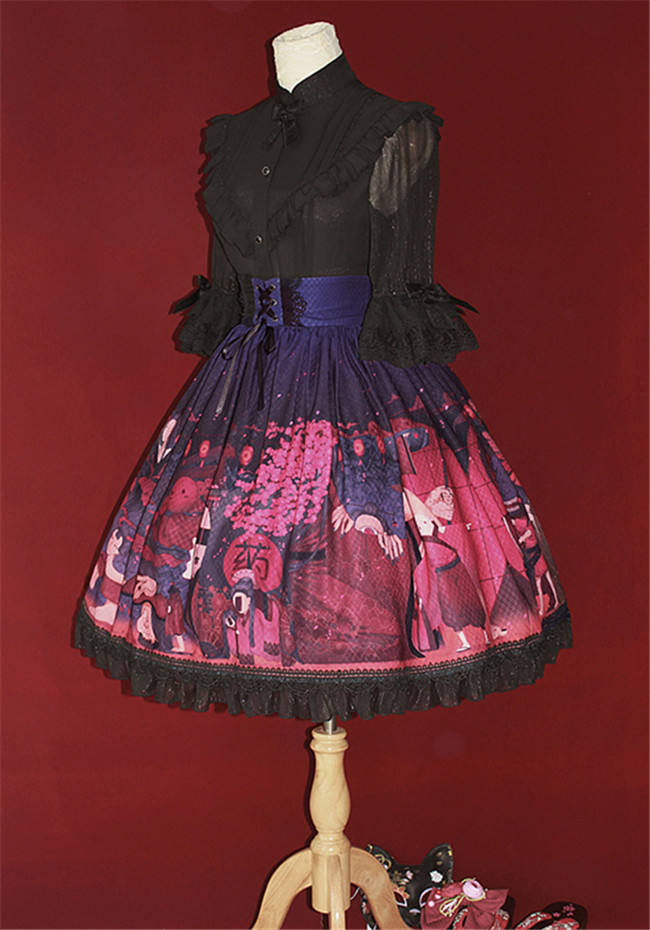 Hyakki Yakō*Sacrifice to Red Leaves~ Gothic Lolita Blouse