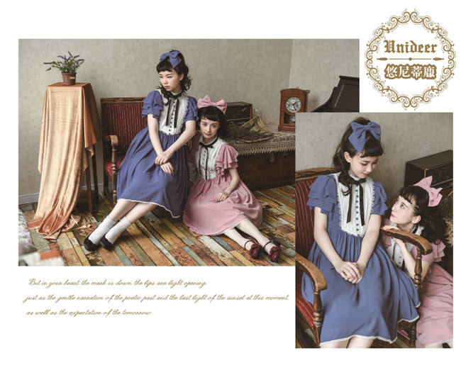 Memory of Floria~ Vintage Lolita OP Short/Long Version-Ready Made