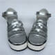 Beautiful Silver Lolita Shoes with White High Platform