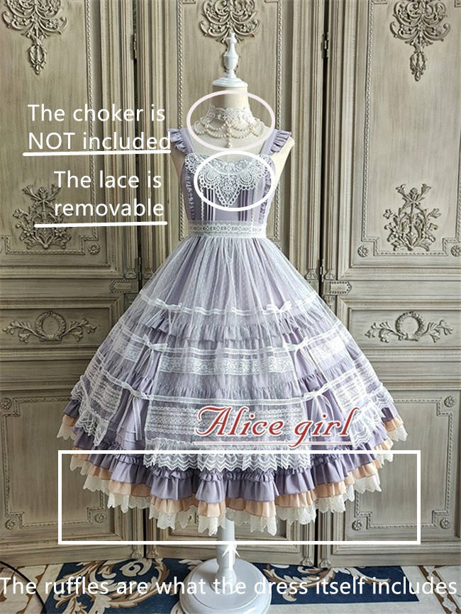 Alice Girl ~When Camellia Blossoms Lolita JSK + Overskirt -Pre-order