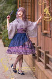 IchigoMiko ~Night Sakura Krathong~ Lolita Skirt 2 Version  -Pre-order