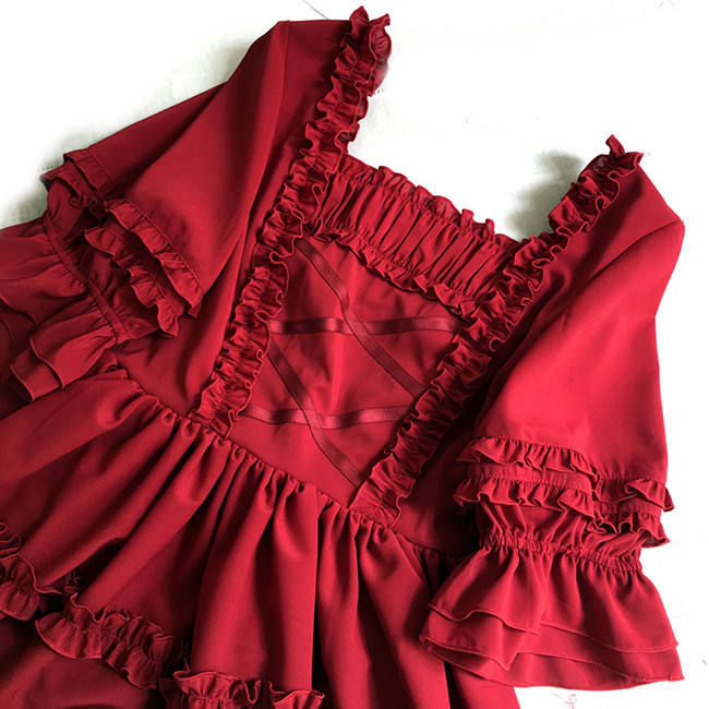 Little Dipper Tasya~ Chiffon Lolita Med-length OP Dress -Ready Made