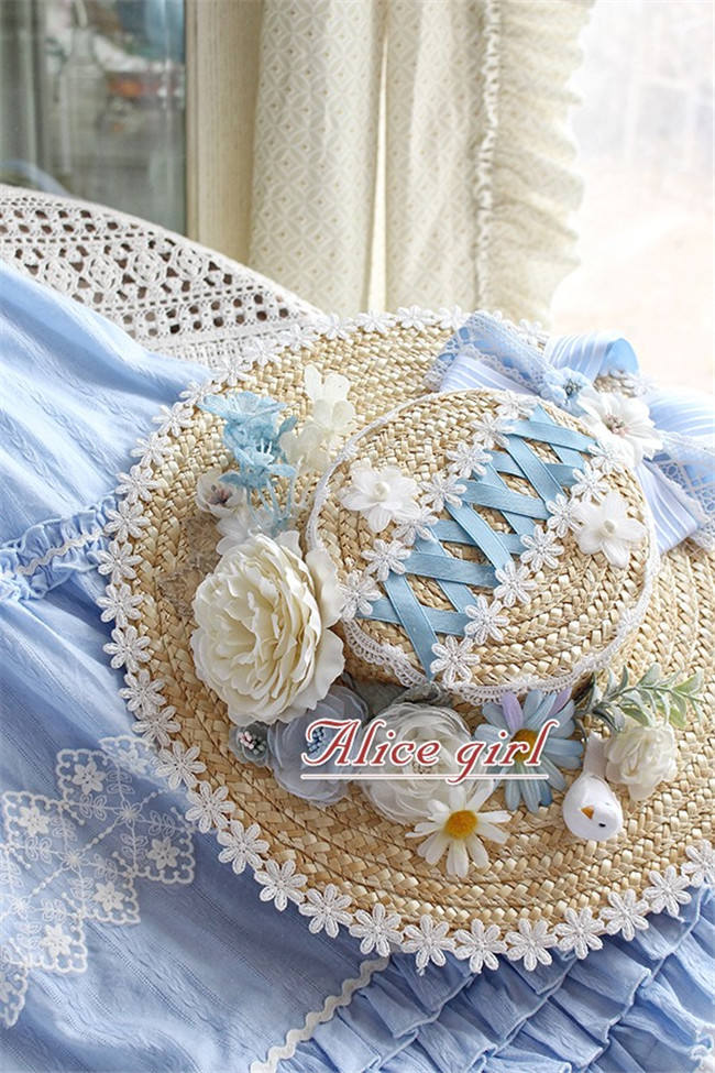 Alice Girl ~Sunflower Classic Lolita Hat-Pre-order