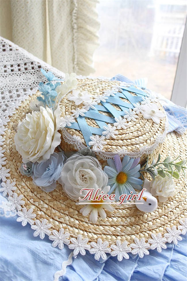 Alice Girl ~Sunflower Classic Lolita Hat-Pre-order