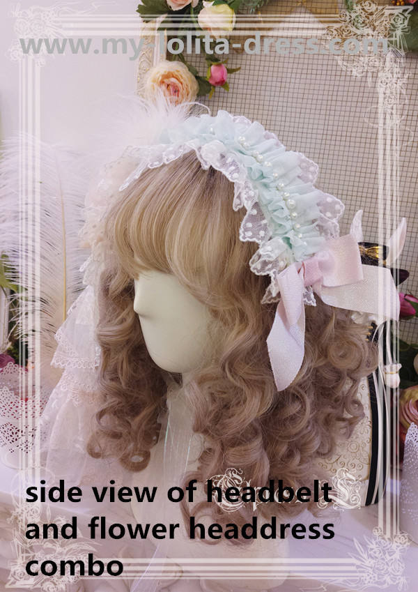 Elpress L Elis Luxury Details Bonnet Headdress -Ready MADE