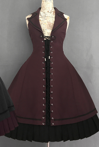 Foxtrot Fran's Oath Goth Assymtrical JSK Dress
