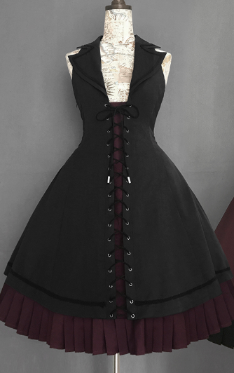 Foxtrot Fran's Oath Goth Assymtrical JSK Dress