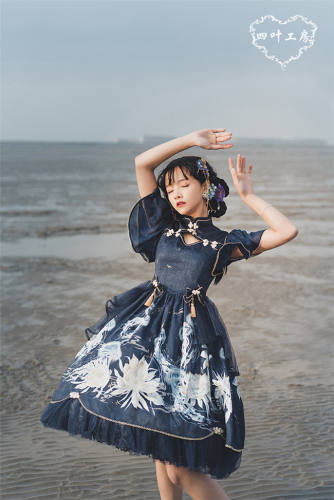 Epiphyllum Jellyfish Qi Lolita Dress Version II - InStock