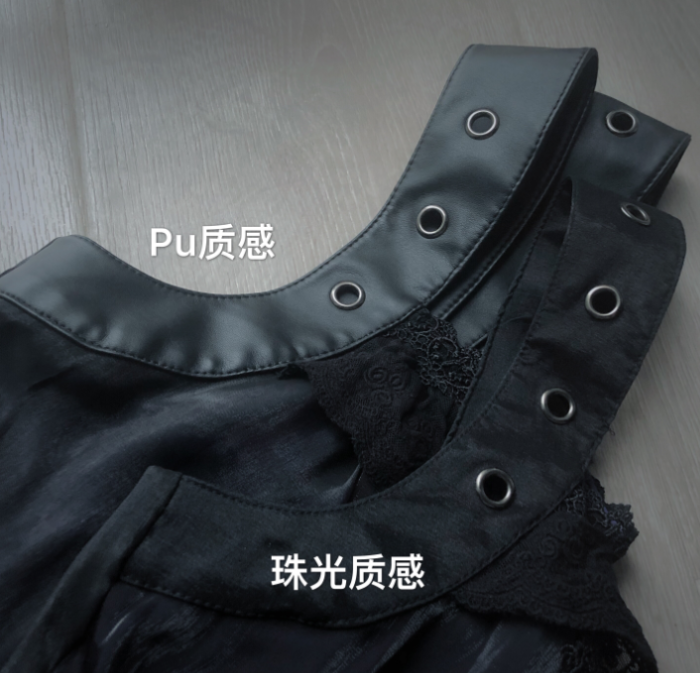 Butterfly Effect ~Punk Halloween Lolita High Waist JSK - Blue Green Short Version Size S - In Stock