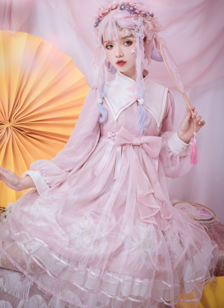 Epiphyllum Jellyfish Qi Lolita Dress Version III - In Stock