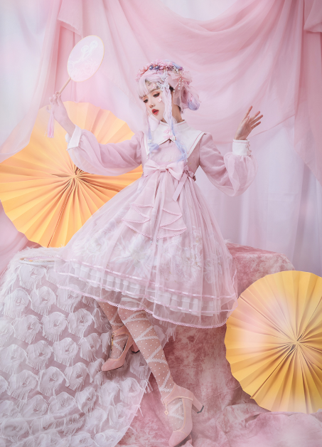 Epiphyllum Jellyfish Qi Lolita Dress Version III - In Stock