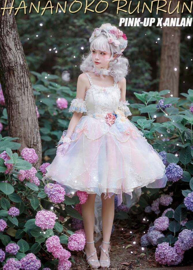 Long Ears & Sharp Ears Lolita ~Hananoko Runrun Lolita JSK -Ready Made
