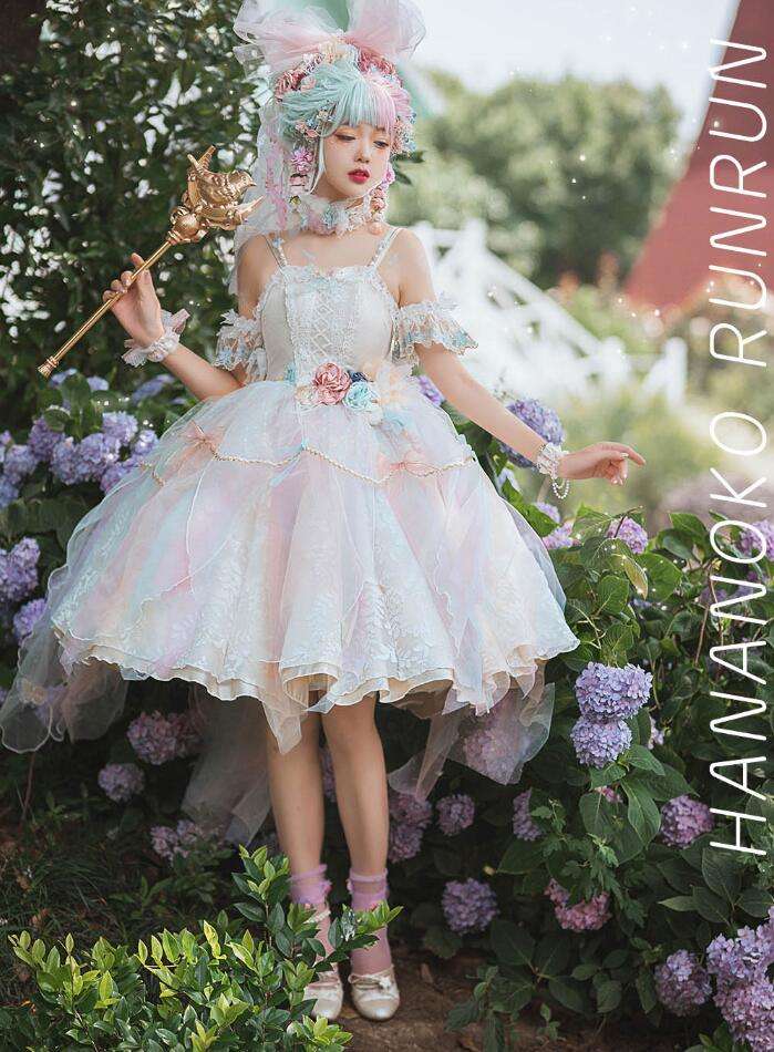 Long Ears & Sharp Ears Lolita ~Hananoko Runrun Lolita JSK -Ready Made