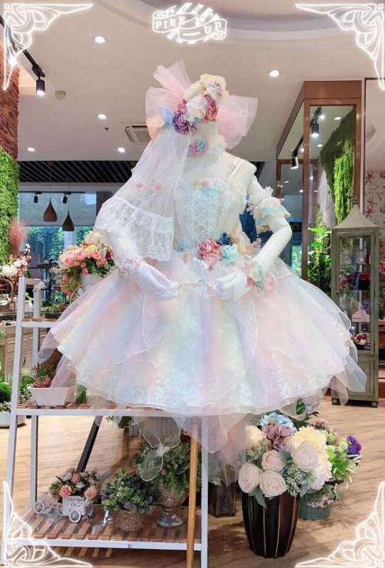Long Ears & Sharp Ears Lolita ~Hananoko Runrun Lolita JSK -Ready Made