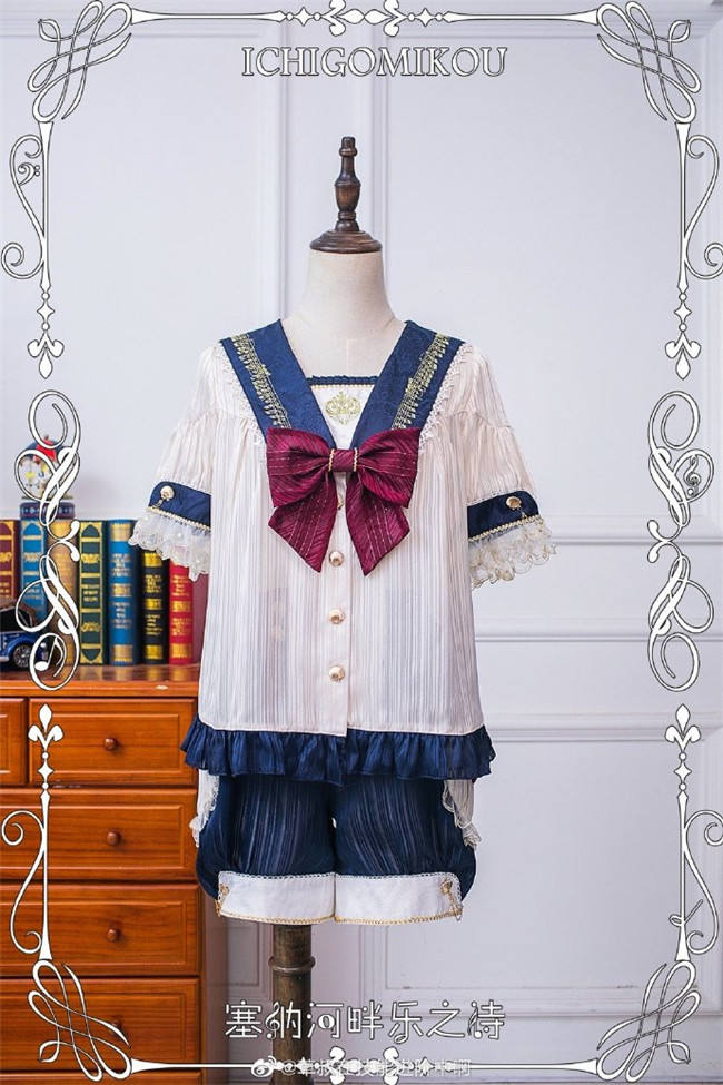 A Poem of Riverside Music~ Lolita Blouse/Skirt/Ouji Pants