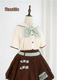 Vcastle ~Chocolate ~Sailor Style Sweet Lolita Blouse -Pre-order