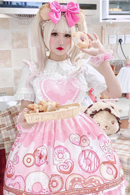 Diamond Honey ~Love Maid Donuts Lolita JSK