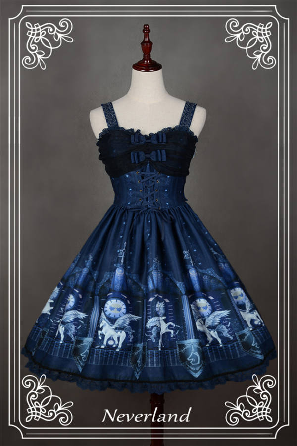 Neverland Lolita ~Chrono Guardian~ Normal Waist Lolita Jumper Dress