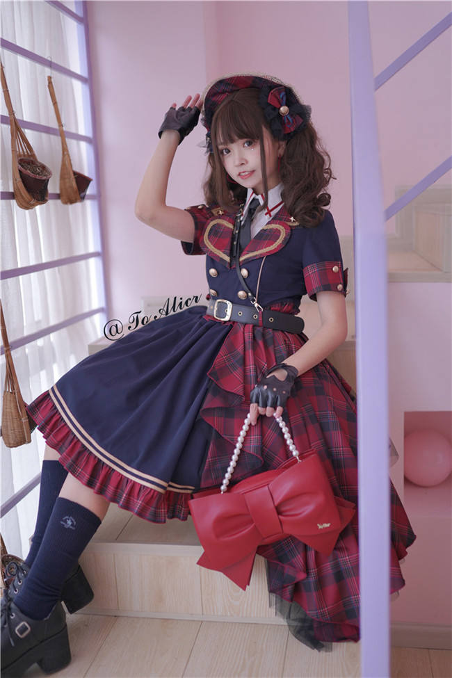 Tommy Bear ~Girl's Revolution~ Military Lolita OP/JSK -In Stock